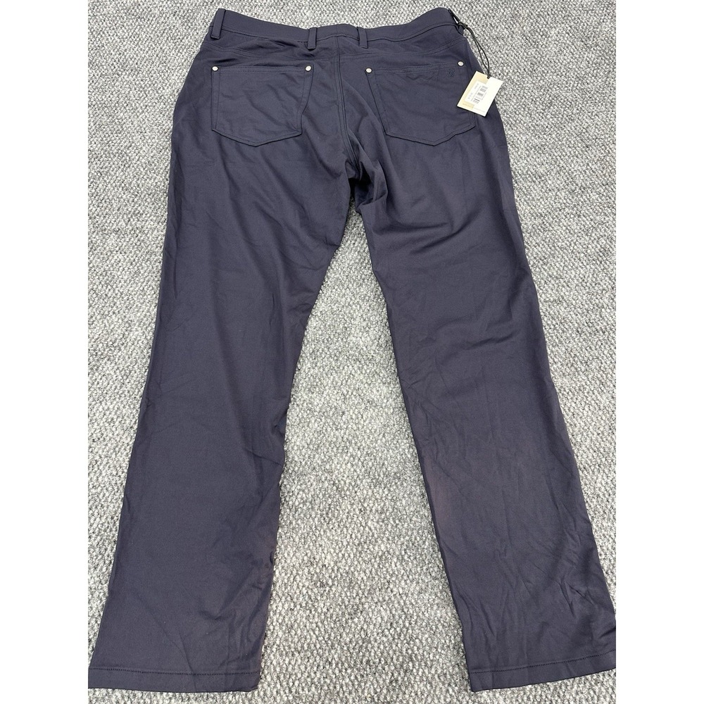 Collars & Co Men's 36x30 CEO Tech Pull On Pants Chino Navy Blue Stretch - New - Picture 8 of 14